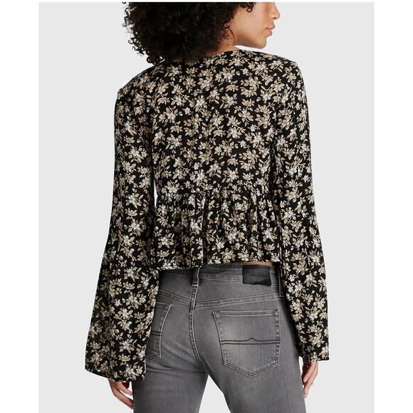 Denim‎ & Supply Ralph Lauren Camden Floral-Print Small Bell-Sleeve Top - Picture 2 of 9